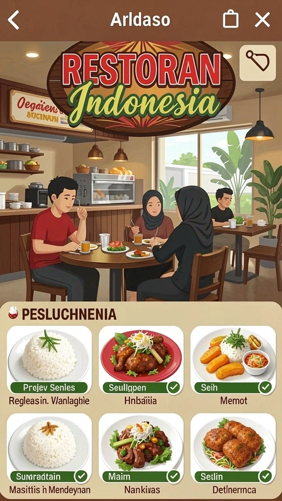 Variasi level yang menantang dan seru.