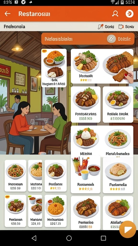 Tampilan antarmuka yang menarik dan user-friendly.