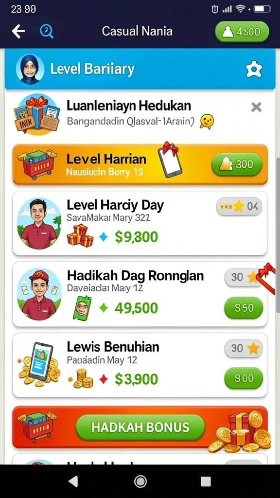 Karakter baru yang siap untuk dimainkan.