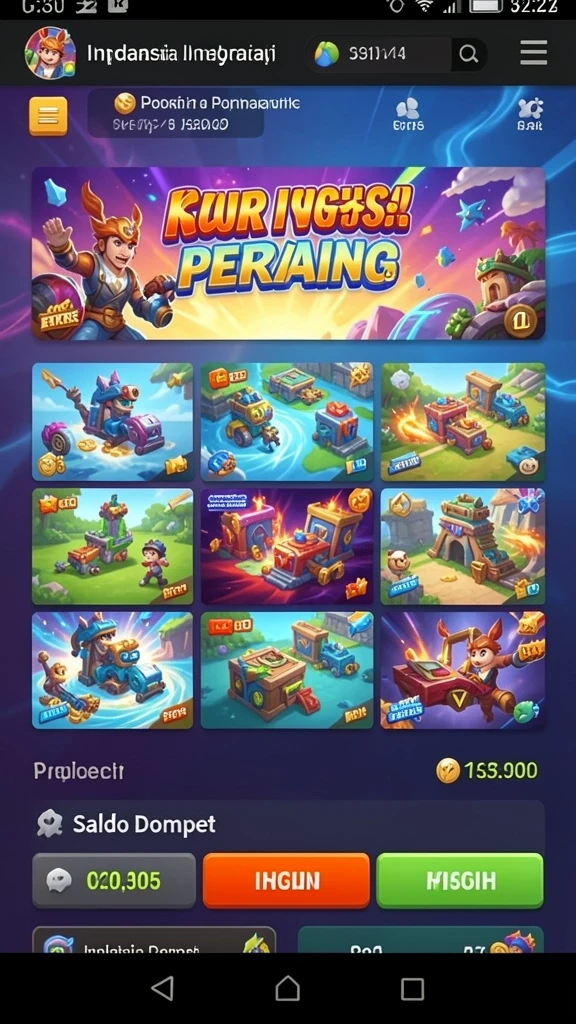 Tampilan home screen BW888 yang menarik dan memudahkan navigasi.
