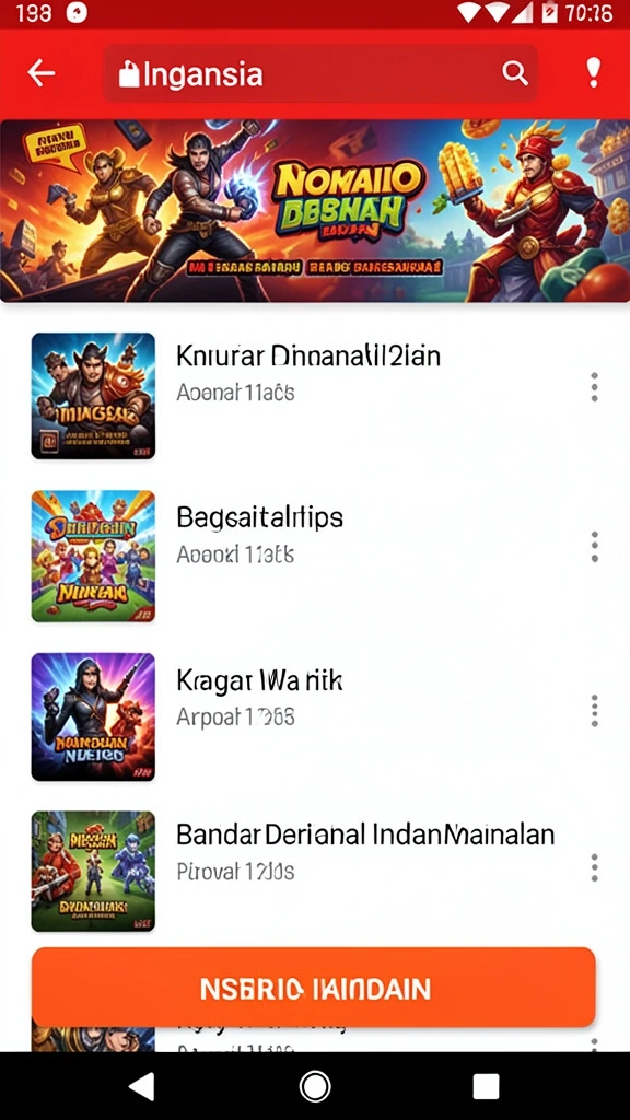 Tampilan awal DKK dengan karakter menarik dan latar belakang yang menawan.