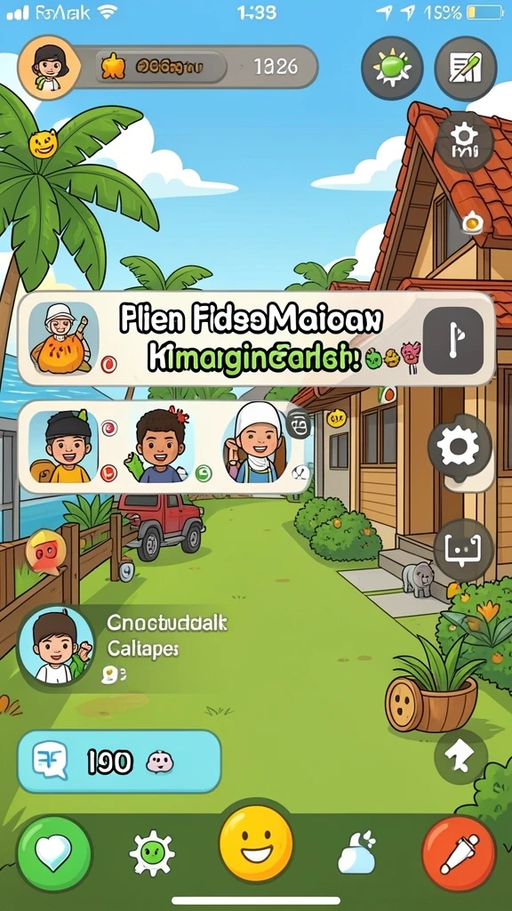 Screenshot menunjukkan grafik level yang memukau.