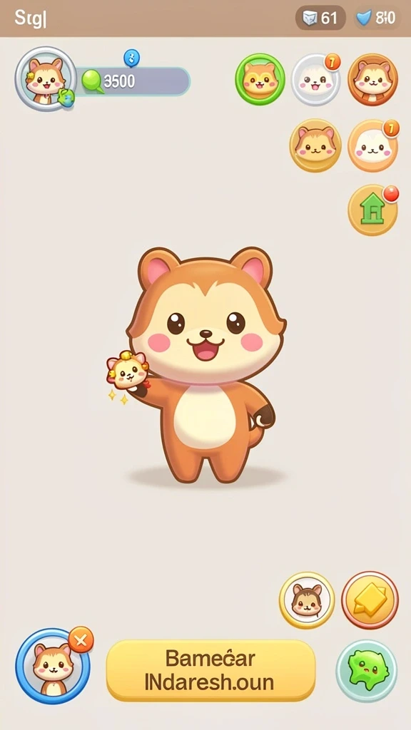 Tangkapan layar menunjukkan tampilan utama game FA99.