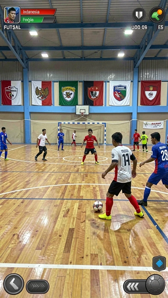 Tangkapan layar memperlihatkan interaksi pemain dalam FA99.