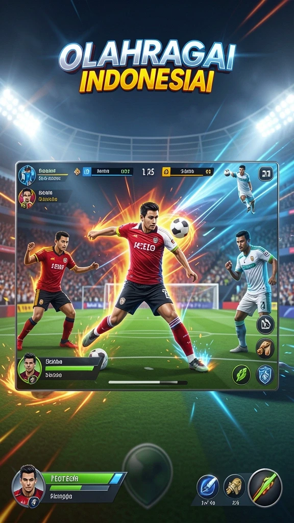 Screenshot menunjukkan karakter utama dalam aksi pertarungan.
