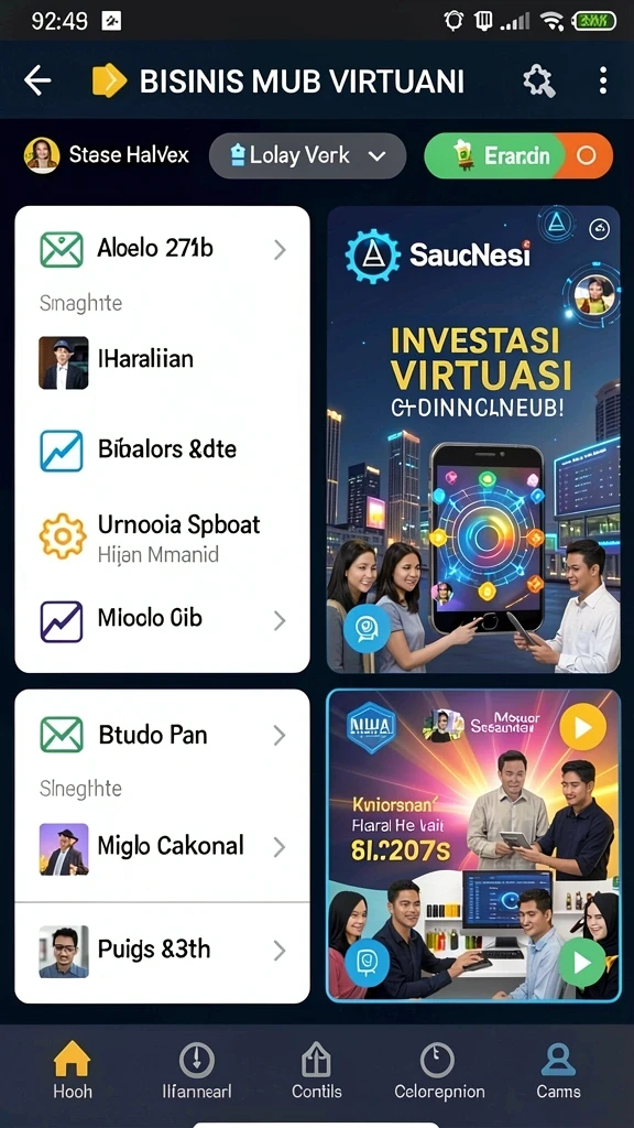Tampilan antarmuka yang ramah pengguna.
