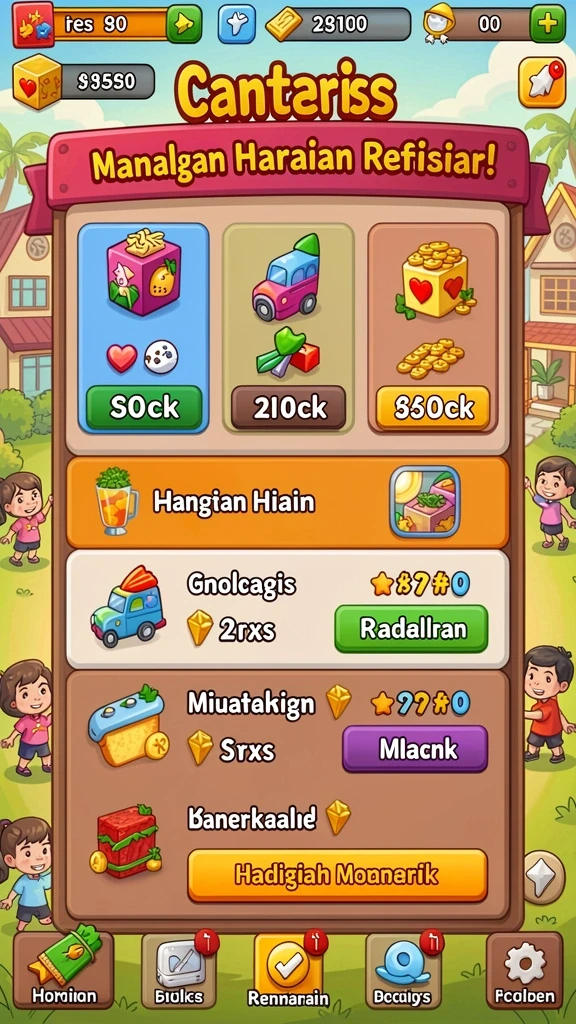 Beragam pilihan permainan untuk semua jenis pemain.