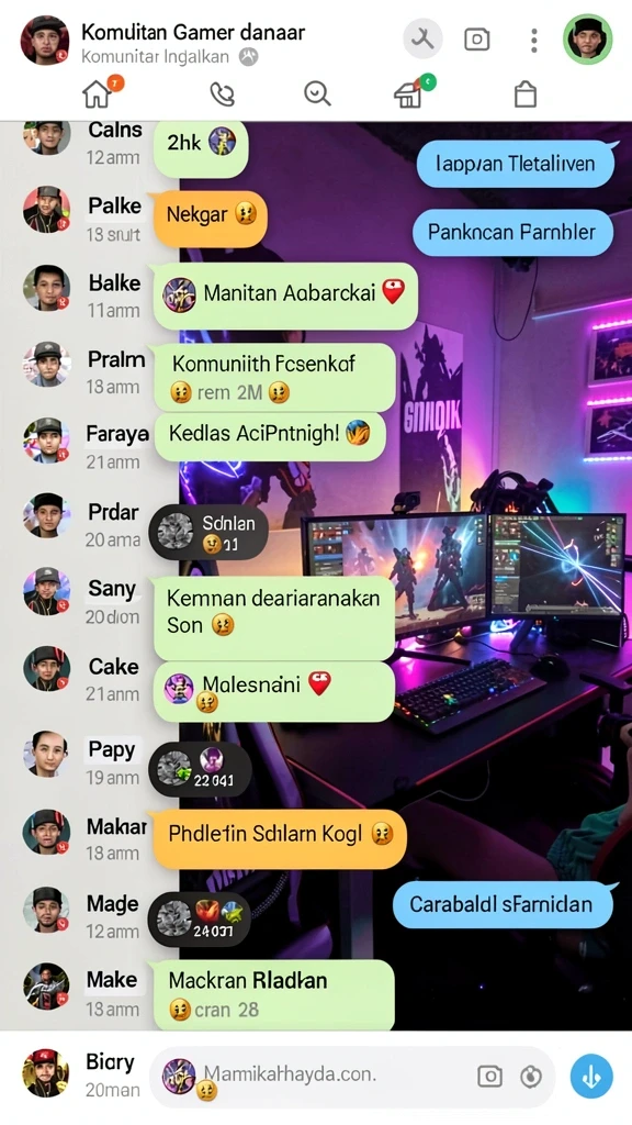 Screenshot menunjukkan pilihan permainan yang beragam.