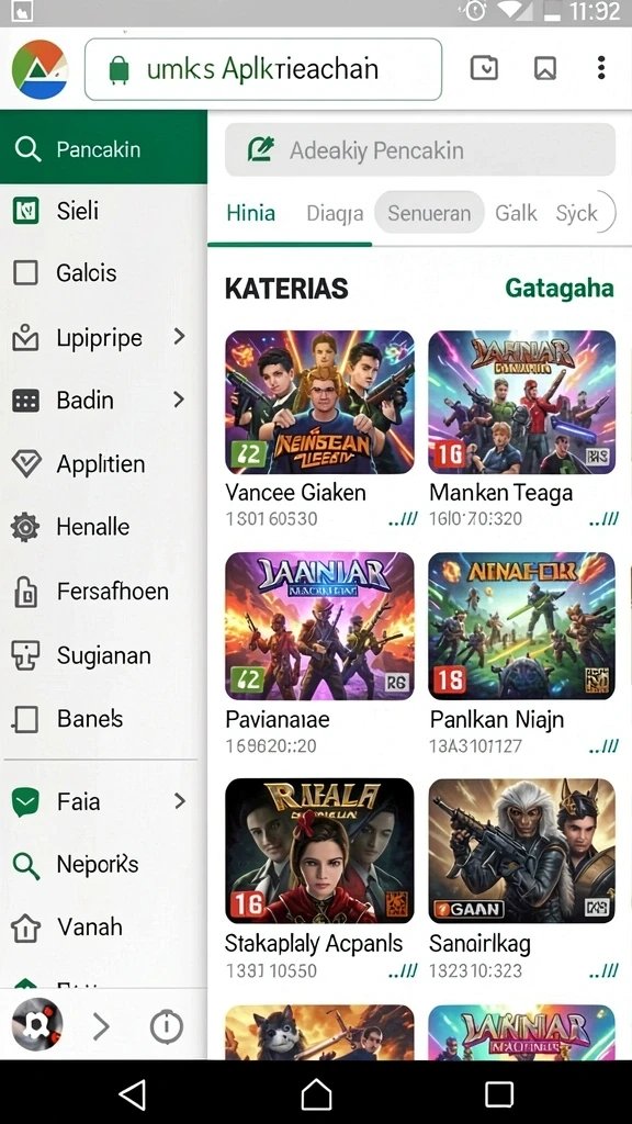 Mode kompetisi yang seru dan menantang.