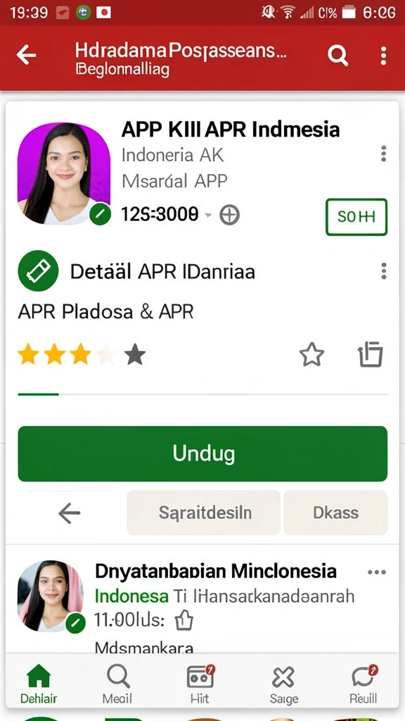 Menu permainan yang mudah dinavigasi.