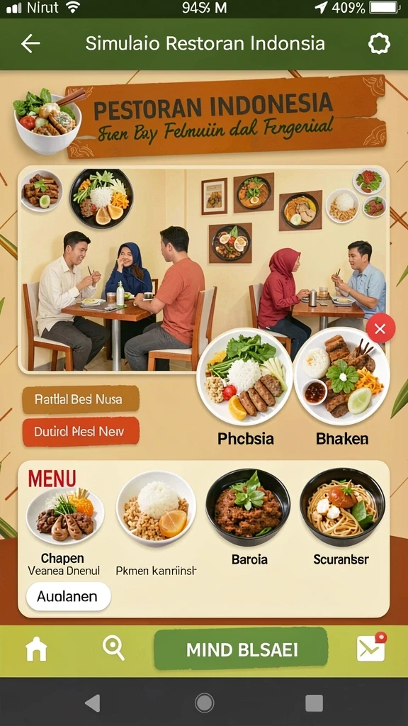 Tampilan antarmuka yang intuitif dan mudah digunakan.