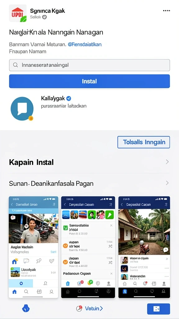 Tampilan awal yang menarik dan mudah dinavigasi.