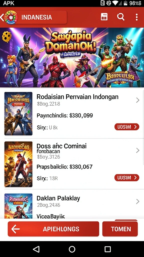 Tampilan antarmuka yang menarik dan user-friendly.