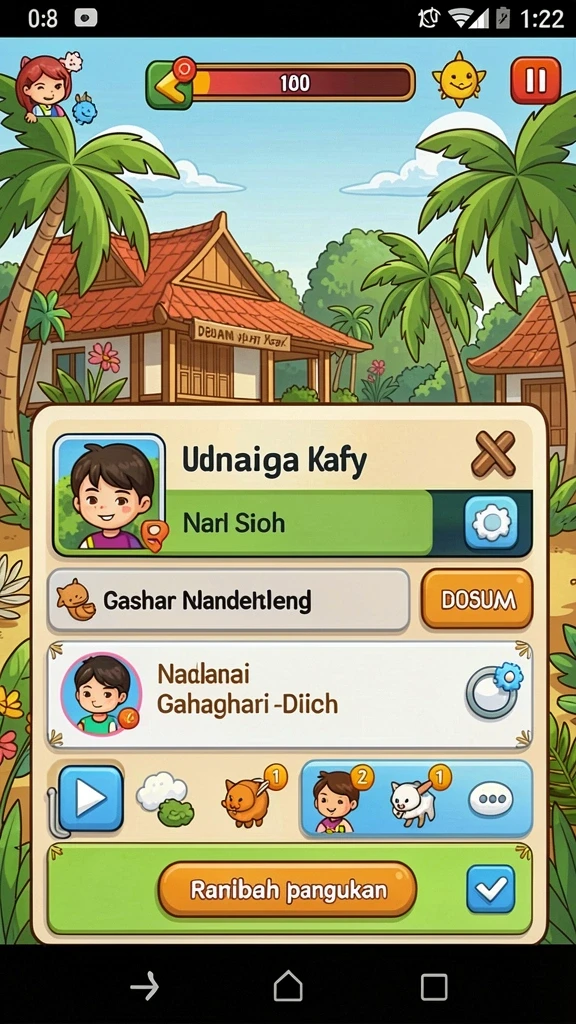 Mode permainan yang menantang dan seru.