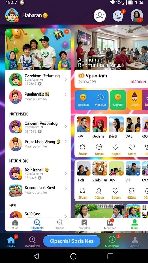 Tangkapan layar pertama menampilkan antarmuka permainan yang menarik.