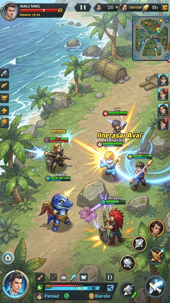 Fitur multiplayer yang memungkinkan bermain bersama teman.