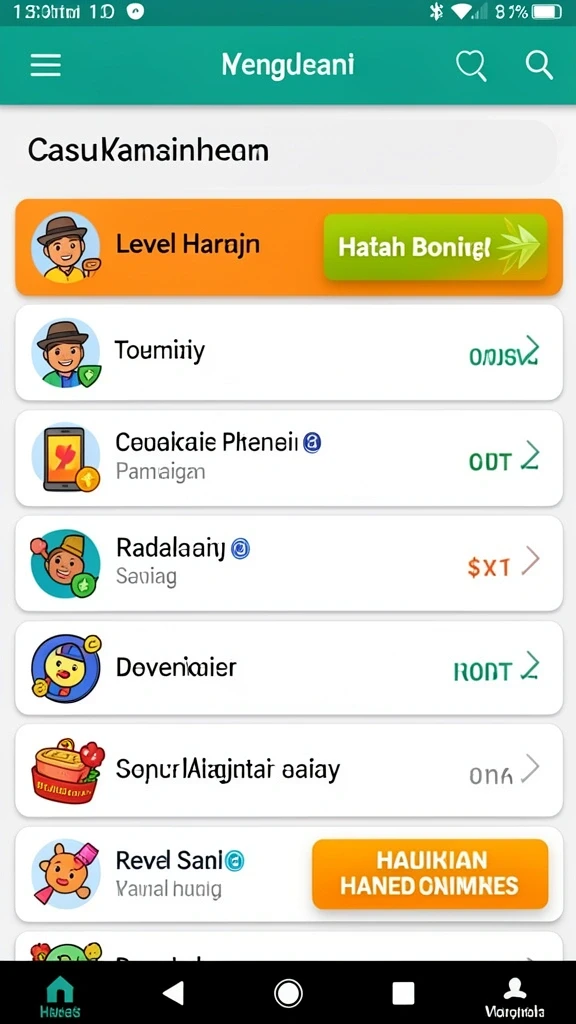 Tampilan utama game PUTARMEGA yang menarik.