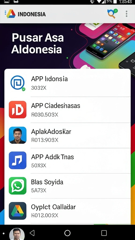 Screenshot menunjukkan variasi permainan yang ditawarkan.