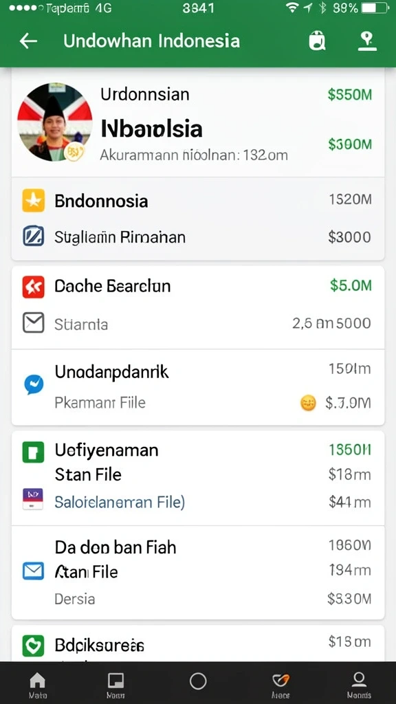Tampilan awal yang menarik dan intuitif.