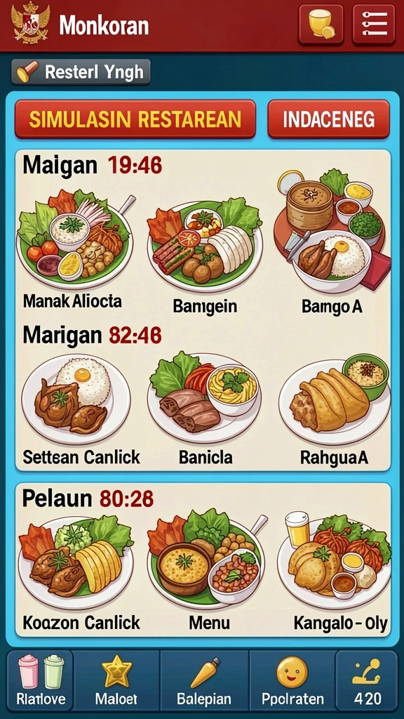 Tampilan antarmuka pengguna yang menarik.