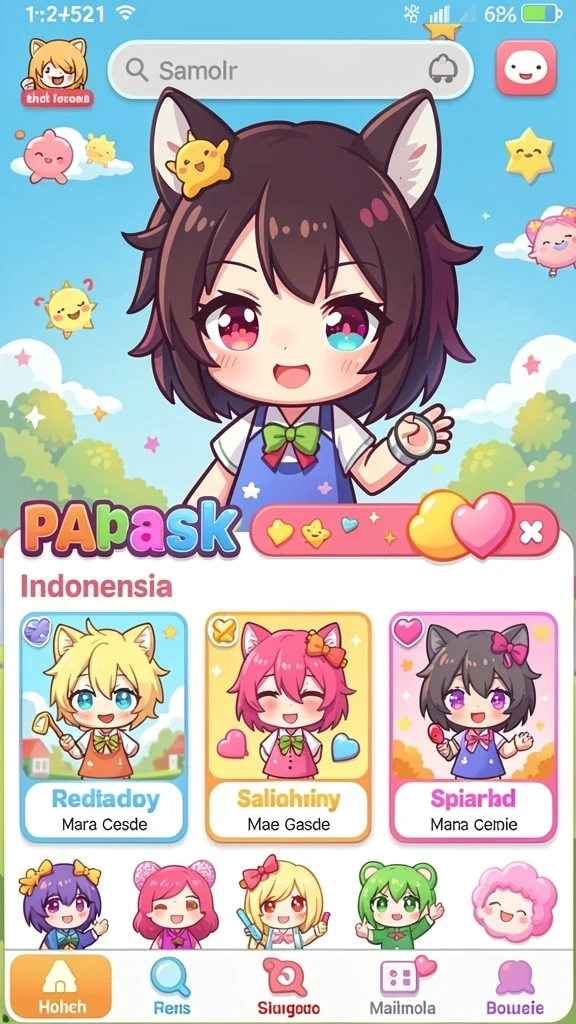 Menampilkan mode permainan yang menantang.