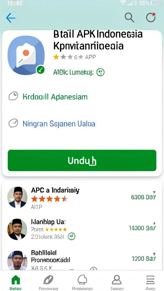 Tampilan layar utama aplikasi yang menarik.