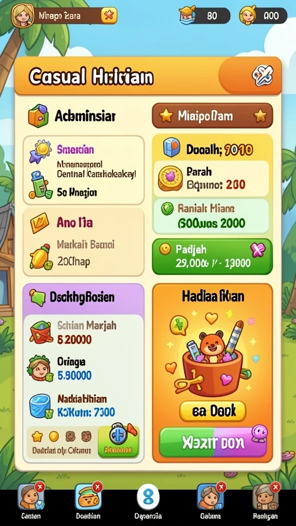 Gambaran gameplay yang menunjukkan level yang menantang dan adiktif.
