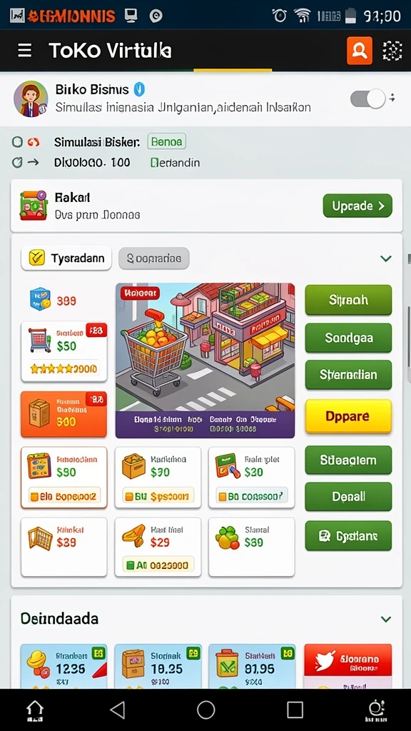 Tampilan antarmuka pengguna yang ramah dan menarik.